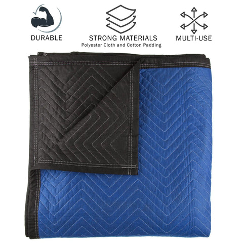 Heavy Duty Moving Blanket 80 By 73 Point 5 Inches Reusable Quilted Furniture Pad Drop Cloth With Recycled Cotton Filling