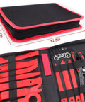 Trim Removal Tool Set With Pick And Clip Remover, plastic pry tools in red and black case, 24-piece kit for auto interiors