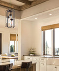 Augustine Inspired 21-Inch Modern 3-Light Ceiling Pendant Chandelier With Free-Swinging Arms Over Kitchen Island, Oil Rubbed Bronze Finish