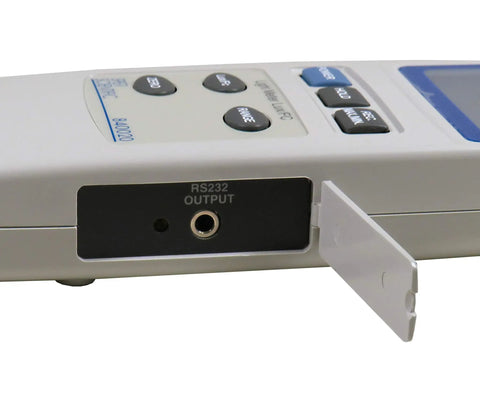 Pro Grade Light Meter for Photography and Industrial Use With Lux And Foot Candle Readings From 0 To 400000 Lux Large One And A Half Inch LCD Display With Bar Graph Over Range Alert And Low Battery Indicator For Quick Accurate Lighting Checks, RS232 output port
