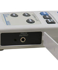 Beast Mode Light Meter With Ultra High Range Up To 400000 Lux And 40000 Foot Candles, Precise 3 Percent Plus 0.5 Percent Full Scale Accuracy, Color Compensation For LED Tungsten Fluorescent Mercury And Sodium, Ideal For Photographers And Labs. Close-up of RS232 output port and buttons