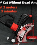 Heavy Duty Electric Concrete Ring Saw With 8900W Copper Motor And 3300 Rpm showcasing precise 90° cuts and titanium blade.