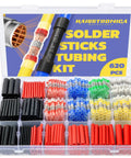 620-Piece Solder Seal Wire Connectors And Heat Shrink Tubing Kit in open case showing assorted connectors and tubing compartments.
