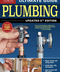 Image of The Real Good Plumbing Handbook Updated Fifth Edition showing faucet repairs, drain unclogging, and plumbing installations.