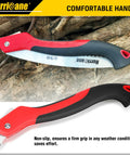 Beast 10 Inch Folding Hand Saw With SK5 Steel Blade And Triple Cut Razor Teeth For Pruning Trees Gardening Camping And Bushcraft Cuts Green And Dry Wood Easily Portable Foldable Design With Non Slip Ergonomic Handle