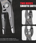 8 Inch Long Nose Slip Joint Pliers With A Solid, Comfortable Grip And Handles, CR V Steel Needle Nose Pliers With Dual Jaw Positions