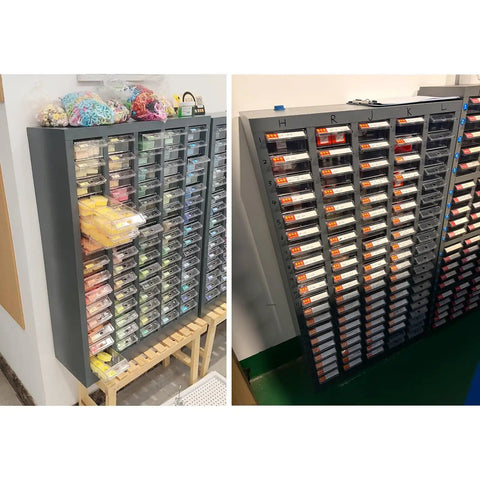 Heavy Duty Parts Organizer Cabinet Tough As Nails Steel Storage Bin For Real Deal Shop And Garage Solid Tool Chest with clear drawers.