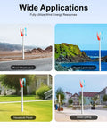 Applications of 400W 24V Wind Turbine Kit With 3-Blade Vertical Axis Generator for road, tourist, household, and street use