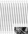 14 Piece Ground Straps Set For Your Ride, 10 Inch And 12 Inch Engine Ground Strap Kit, braided copper automotive ground wires, connectors, silver