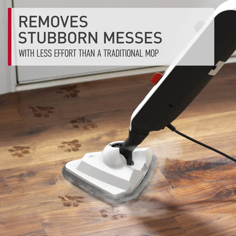 Kick Up Some Serious Grime And Nail The Clean Every Single Time Ditching Harsh Chemicals With This Reliable Multipurpose Steam Mop For Slick Hardwood And Tile Floors in action on hardwood.