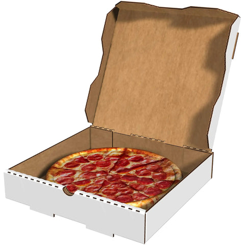 Top Shelf Slick Corrugated Pizza Boxes Built Tough Heavy Duty Takeout Containers Flat Out Reliable Canvas Right For Hustling Local Delivery Runs Secure Quick Fold Package Bulk 50 Pack