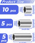 Beefy Stainless Steel Spacer Bushing Kit All In One 3 Size Set M8 Unthreaded Spacer Sleeves 8x12x10mm 8x12x20mm 8x12x30mm In Handy Storage Box For Auto Truck Marine And CNC Projects. Size chart: 10, 5, 5 pcs