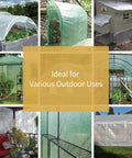 Heavy Duty Clear White Tarp 12x20 Feet Waterproof Poly Cover For Greenhouse Outdoor Garden UV Resistant 10 Mil mixed uses