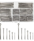 340 Piece Cotter Pin Set In Six Sizes 304 Stainless Steel Split Pins For Automotive And Power Equipment Lawn Mowers Trucks Tractors