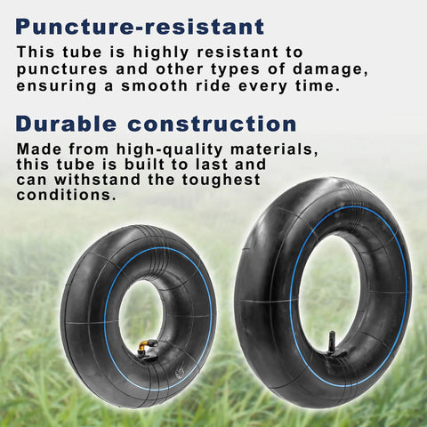 Two Pack Premium Replacement Tire Inner Tubes For 18x8.50/9.50-8 Fits 8 Inch Rims Durable For Lawn Mowers Garden Tractors