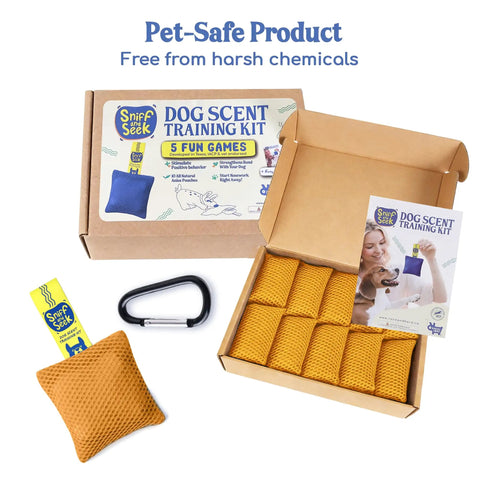 10 Piece Dog Scent Training Kit For Nose Work And Mental Stimulation Includes Scent Toys and Sniffing Tools in Box