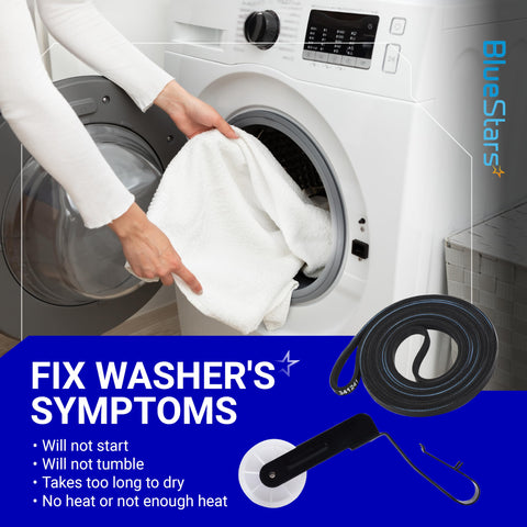 Must Have Dryer Drum Belt And Pulley Kit For Kenmore Whirlpool Dryers near washing machine, includes 341241 belt and 691366 pulley