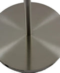 Base of Adjustable Beam LED Floor Lamp With Pull Shade, aluminum gold finish