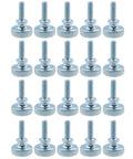 Knurled Thumb Screws M3 X 10Mm Flat Knurled Head Fully Threaded 30 Piece Set Carbon Steel Galvanized Finish Double Layer Step