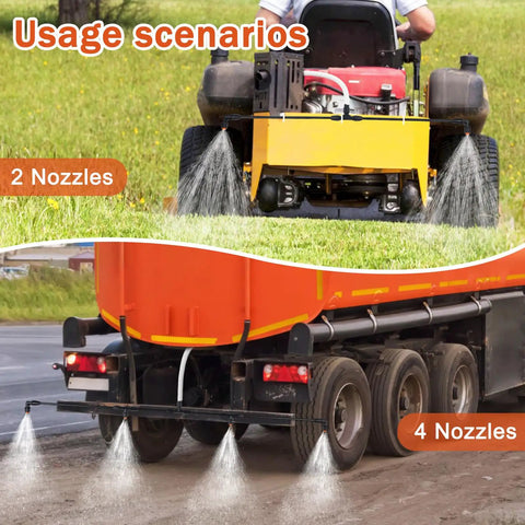 Four Nozzles Poly Sprayer Boom Wand With One Quarter Inch Brass Fittings for tractor and truck large area spraying