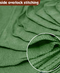 Close-up of 4 side overlock stitching on Real Deal 100 Percent Cotton Shop Rags 14X14 Inch Lint Free Bulk 25 Pack