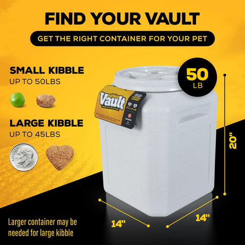 Heavy Duty Airtight Pet Food Storage Container With Bonus Scoop Holds Fifty Pounds Dry Kibble Locks Out Pests Smooth Keeps Every Batch Crispy Fresh Ready To Scoop Any Time Now
