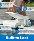 Person setting up Foldable Adult Flip Seat Portable Outdoor Chair With Back Support for poolside use, showing sturdy design.