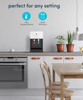 Countertop Bottleless Water Dispenser And Cooler With Dual Stage Filtration Installation Kit Included NSF Certified And UL Listed