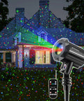 Outdoor Christmas Laser Projector Lights Waterproof Garden Decor With Remote Control Red Green Blue Lit Laser Show Security Lock