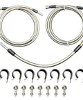 Upgrade Your Diesel Ride With These Premium Replacement Fuel Lines Tailored For Chevy Silverado 2500HD GMC Sierra 2500HD Classic 6.6L Extended Cab Trucks featuring stainless steel hoses and mounting hardware.