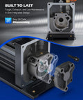 Top Shelf 4 Cfm Ac Vacuum Pump With Manifold Gauge Set And Digital Leak Detector For R1234yf R454b R410a R32 Auto Air Conditioning Repair Kit showing integrated design with disassembled oil tank.