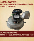 Beefy 4 Inch Flue Exhaust Blower Fan Assembly For Furnace 115V 1.5A 3000 RPM With Ball Bearing Thermally Protected