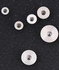 Six Piece Pro Grade Stainless Steel Dowel Tenon Center Set For Precise Drill Alignment And Panel Positioning In Furniture Making Includes Log Pin Transfer Plugs Kit For Accurate Woodworking, stainless centers