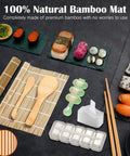 28 In 1 Sushi Making Kit With Roller And Bamboo Mats Bazooka Nigiri Gunkan Molds Musubi Maker Rice Ball Mold on display