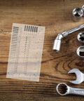 High Precision Crack Width Ruler For Defect Inspection Transparent Scratch Ruler And Size Estimation Chart Plastic Measuring Tool next to tools