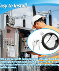 Installation of Round Cam Lock Security Lock Black for Electric Control Panels and Electrical Enclosures.