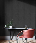 Dope Charcoal Black Crocodile Texture Wallpaper Non Pasted Needs Adhesive Embossed 3D Wall Covering For Cabinets And Bedrooms