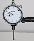 Heavy-Duty Flex Arm Base And Precision Indicator Combo With 85 Lb Hold 1 Inch Travel Two And One Quarter Inch Dial 0.001 Inch Reading 0-100 Revolution Counter, close-up