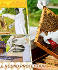 Beekeeping Starter Kit 30 Pcs With Bees Suit Gloves Hive Boxes Storage Bag And Essential Tools For Newbies