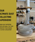 Heavy Duty Dust Collection Hose 2.5 Inch X 10 Feet, Ultra Flexible Clear PVC Debris Vacuum Hose With Puncture Resistance in workshop