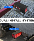 NeaLia boat trailer light box kit with IP68 red LED taillight and license-plate bracket, black housing.