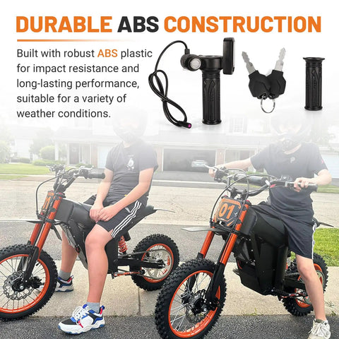 48V Electric Dirt Bike Throttle With LCD Display And M Button For Tuttio Soleil 01 E Bike, New Version, Not Interchangeable With Old Throttle, Precision Replacement Accessory For Smooth Acceleration And Responsive Control
