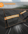 Extra Large Weatherproof Outdoor Dining Set Cover With Vents For Table Sofa And Chairs detail showing ventilation opening