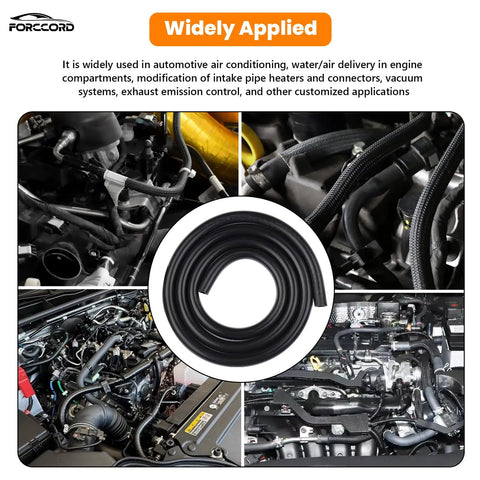 Automotive Vacuum Hose Kit With 6 Five Foot Hoses 64 Hose Connectors 24 Clamps Silicone Vacuum Tubing For Cars Universal Inner Diameters