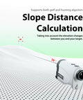 Bang For Your Buck Budget Friendly Golf And Hunting Rangefinder With Seven X Magnification, 1200 Yard Distance, Slope Calculation