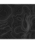 Marble Style Minimalist Mouse Pad 9x8 Inch Anti Slip Rubber Base 3mm Thick Stitched Edges Black Swirl Finish Ideal for Gaming