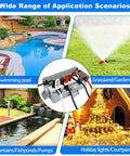 Heavy Duty Weatherproof Outdoor Electrical Box And Extension Cord Cover With Six Rugged Cable Ports used for swimming pool, garden tools, and holiday lights.