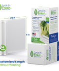 Heavy Duty Vacuum Sealer Bag Rolls For Food Storage 8 Inch By 20 Foot 4 Pack BPA Free 7 Layer Protection Keeps It Fresh Prevents Freezer Burn