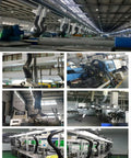 Heavy Duty Stainless Steel Fume Extractor With 360 Flex Articulating Arm And Long Duct Hose in industrial workspace setup.