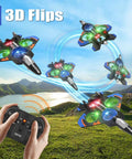 Dope 360 Degree Flip Foam RC Plane With One Key Takeoff Landing Altitude Hold Headless Mode And Three Speed Options